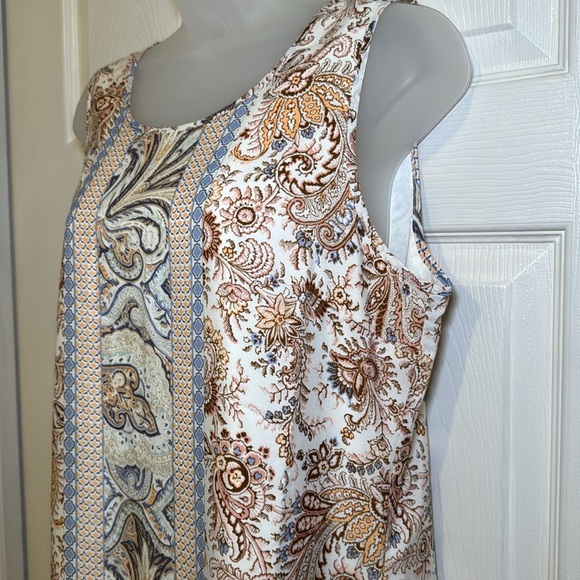 C. Wonder Paisley Print Sleeveless Maxi Dress Size 10 - Picture 4 of 11